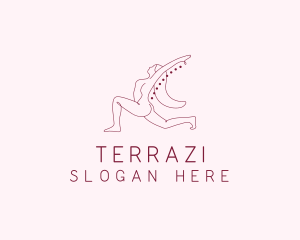 Pink Fitness Yoga Exercise   logo design