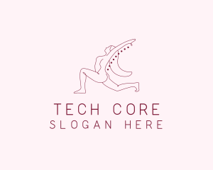 Pink Fitness Yoga Exercise   logo design