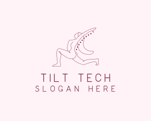 Pink Fitness Yoga Exercise   logo design