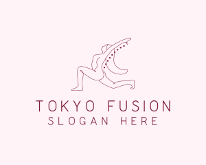 Pink Fitness Yoga Exercise   logo design