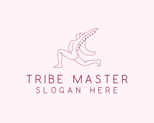 Pink Fitness Yoga Exercise   logo design