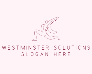 Pink Fitness Yoga Exercise   logo design