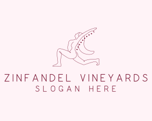 Pink Fitness Yoga Exercise   logo design