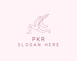 Pink Fitness Yoga Exercise   logo design