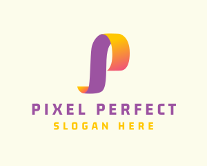 Gradient Generic Letter P logo design