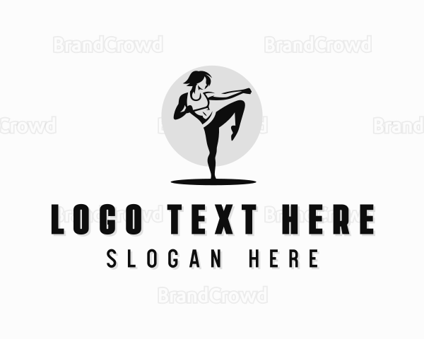 Fitness Workout Woman Logo