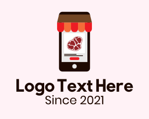 Online Shop - Online Meat Market logo design