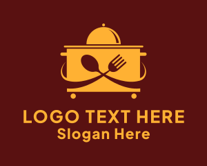 Canteen - Food Court Trolley logo design