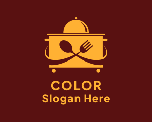 Cutlery - Food Court Trolley logo design
