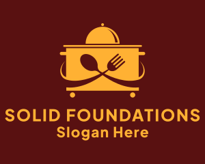 On The Go - Food Court Trolley logo design