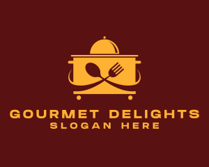 Food Court Trolley  logo design