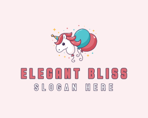 Event - Unicorn Balloon Party logo design