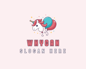 Venue - Unicorn Balloon Party logo design