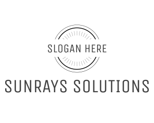 Sunray Firm Badge logo design