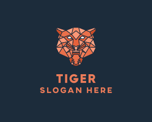 Wild Tiger Head logo design