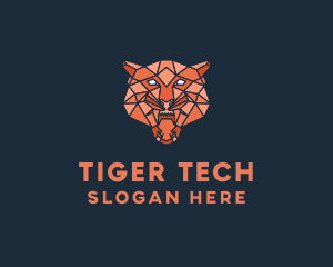 Wild Tiger Head logo design