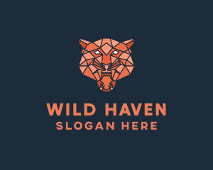 Wild Tiger Head logo design