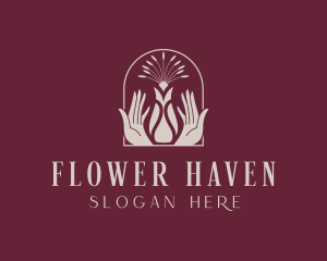 Flower Hand Spa logo design