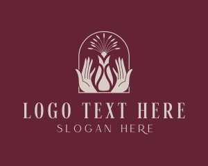 Yoga - Flower Hand Spa logo design