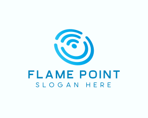 Hotspot - Internet Network Signal logo design