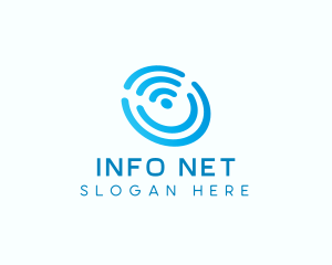 Internet Network Signal logo design