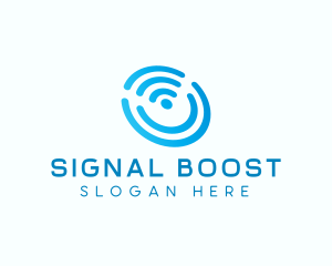 Internet Network Signal logo design