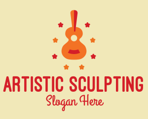 Acoustic Guitar Star  logo design