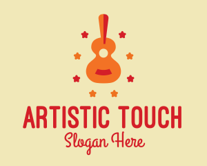 Acoustic Guitar Star  logo design