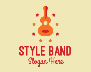 Acoustic Guitar Star  logo design