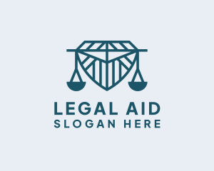 Attorney - Attorney Shield Scale logo design