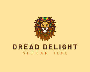 Dreadlocks - Animal Lion Dreadlocks logo design