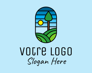 Tree Planting - Nature Hills Mosaic logo design