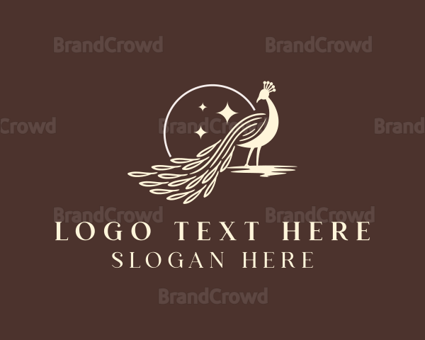 Luxury Peacock Bird Logo