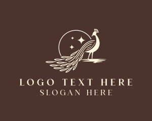 Boutique - Luxury Peacock Bird logo design