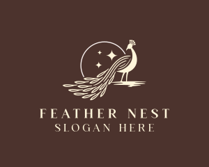 Luxury Peacock Bird logo design