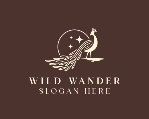 Luxury Peacock Bird logo design