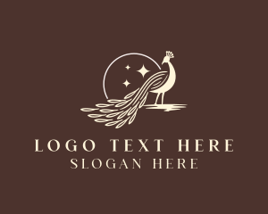 Luxury Peacock Bird Logo