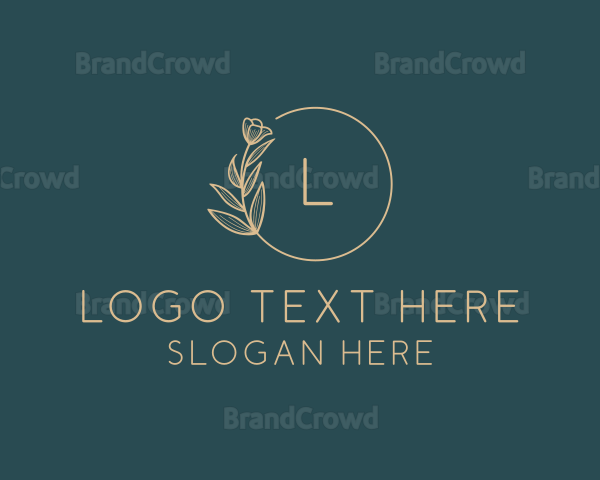 Elegant Floral Wedding Logo