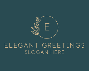 Elegant Floral Wedding logo design