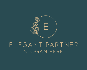 Elegant Floral Wedding logo design