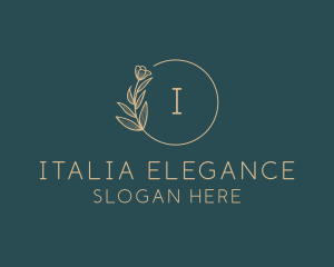 Elegant Floral Wedding logo design