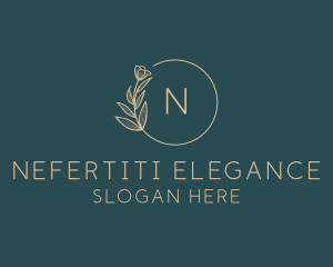 Elegant Floral Wedding logo design