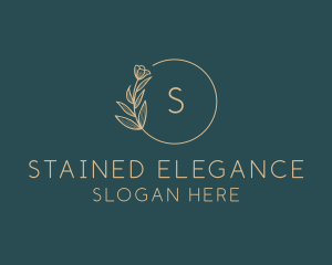 Elegant Floral Wedding logo design