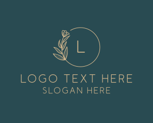 Flourish - Elegant Floral Wedding logo design