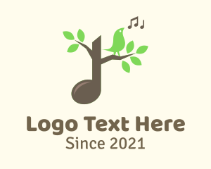 Musical - Nature Bird Song logo design