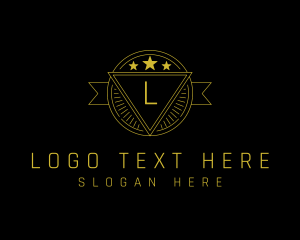 Emblem - Luxury Gold Star logo design
