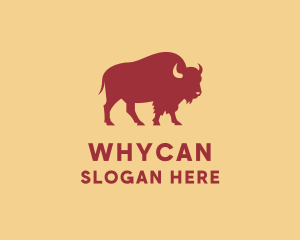 Wild Animal Bison Logo