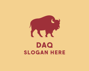 Meat - Wild Animal Bison logo design