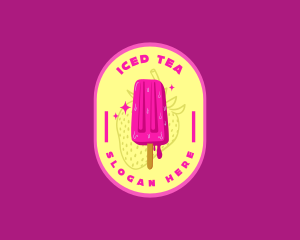 Sweet Popsicle Dessert logo design