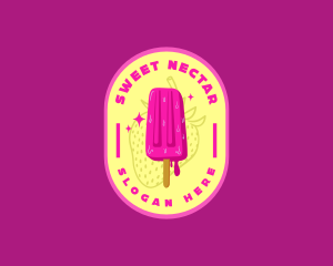 Sweet Popsicle Dessert logo design